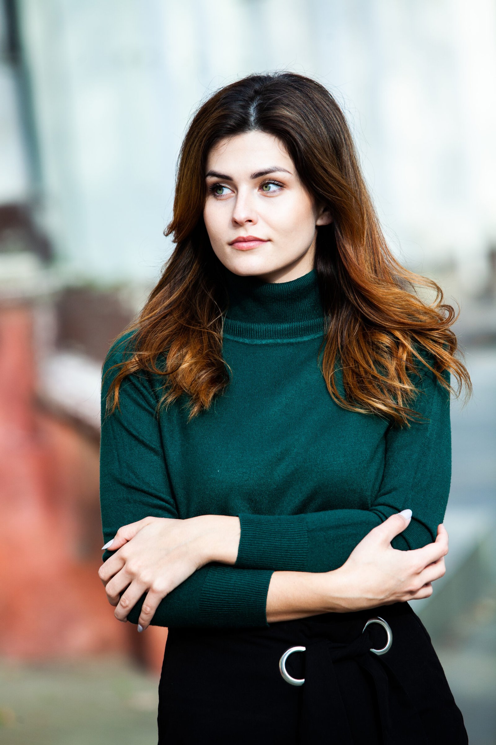 beautiful-woman-with-clean-skin-poses-street-city